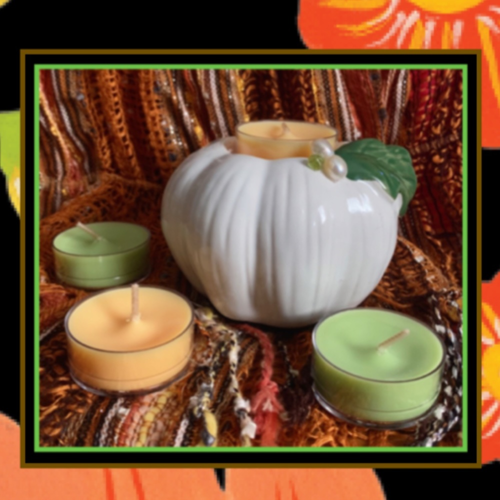 Pearl Pumpkin Candle Set